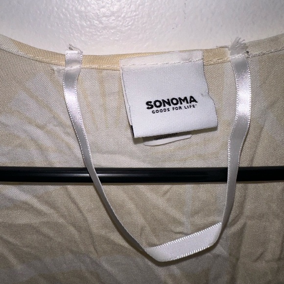 SONOMA Ivory Off White Flowy Long Kimono Coverup - Picture 6 of 8
